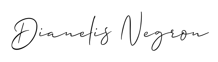 A timeless handwritten aesthetic for Dianelis Negron. The Allison_Script font gives your signature a handcrafted feel with natural curves. Dianelis Negron signature style 2 images and pictures png