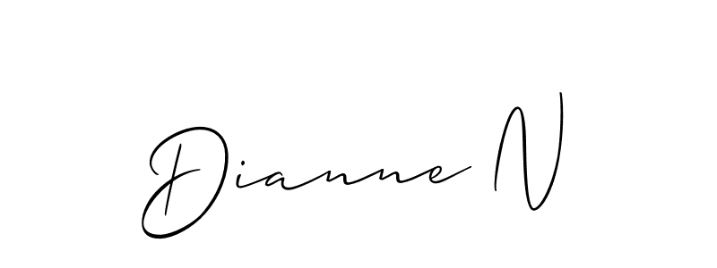 Here are the top 10 professional signature styles for the name Dianne N. These are the best autograph styles you can use for your name. Dianne N signature style 2 images and pictures png