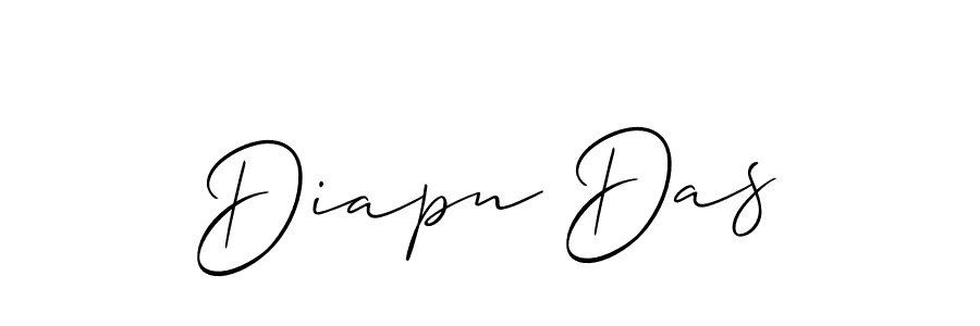 Use a signature maker to create a handwritten signature online. With this signature software, you can design (Allison_Script) your own signature for name Diapn Das. Diapn Das signature style 2 images and pictures png