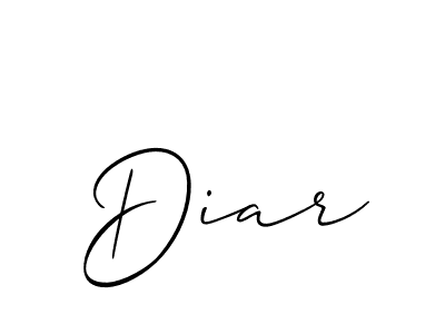Also You can easily find your signature by using the search form. We will create Diar name handwritten signature images for you free of cost using Allison_Script sign style. Diar signature style 2 images and pictures png