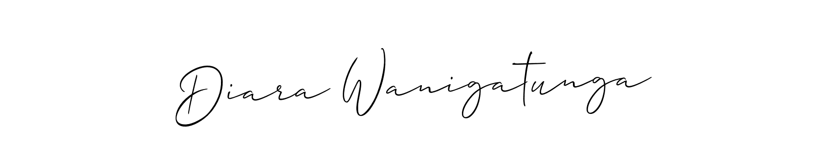 Allison_Script is a professional signature style that is perfect for those who want to add a touch of class to their signature. It is also a great choice for those who want to make their signature more unique. Get Diara Wanigatunga name to fancy signature for free. Diara Wanigatunga signature style 2 images and pictures png