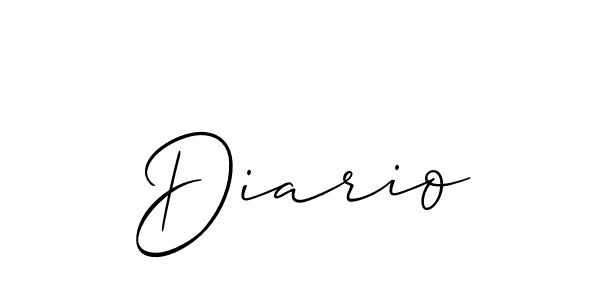 You should practise on your own different ways (Allison_Script) to write your name (Diario) in signature. don't let someone else do it for you. Diario signature style 2 images and pictures png