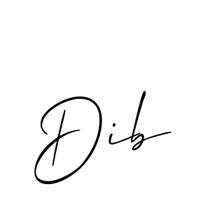 The best way (Allison_Script) to make a short signature is to pick only two or three words in your name. The name Dib include a total of six letters. For converting this name. Dib signature style 2 images and pictures png