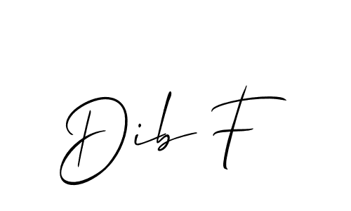 Best and Professional Signature Style for Dib F. Allison_Script Best Signature Style Collection. Dib F signature style 2 images and pictures png