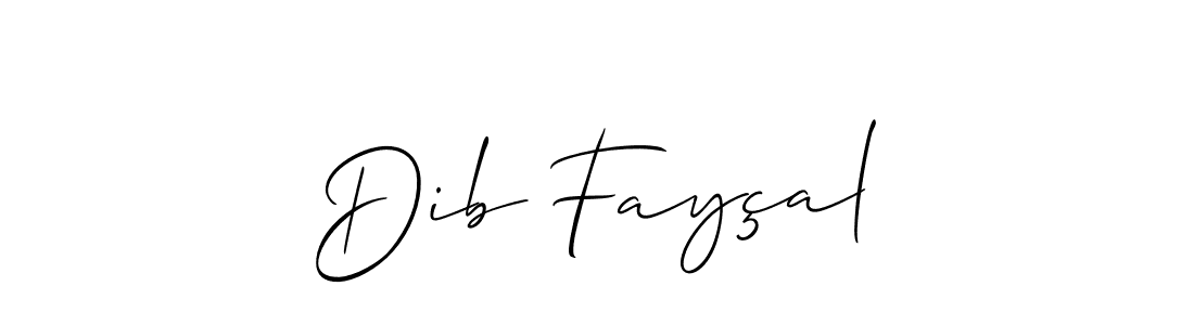 Use a signature maker to create a handwritten signature online. With this signature software, you can design (Allison_Script) your own signature for name Dib Fayçal. Dib Fayçal signature style 2 images and pictures png