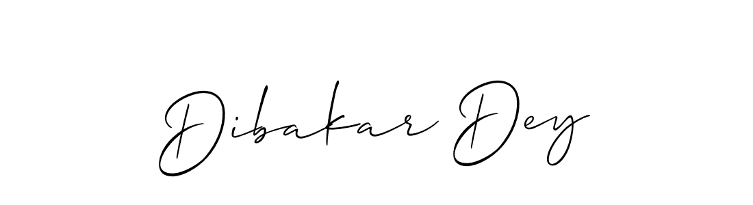 Create a beautiful signature design for name Dibakar Dey. With this signature (Allison_Script) fonts, you can make a handwritten signature for free. Dibakar Dey signature style 2 images and pictures png