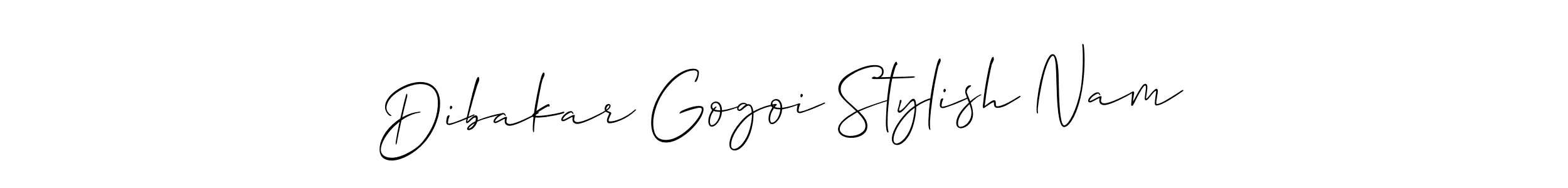 How to make Dibakar Gogoi Stylish Nam signature? Allison_Script is a professional autograph style. Create handwritten signature for Dibakar Gogoi Stylish Nam name. Dibakar Gogoi Stylish Nam signature style 2 images and pictures png