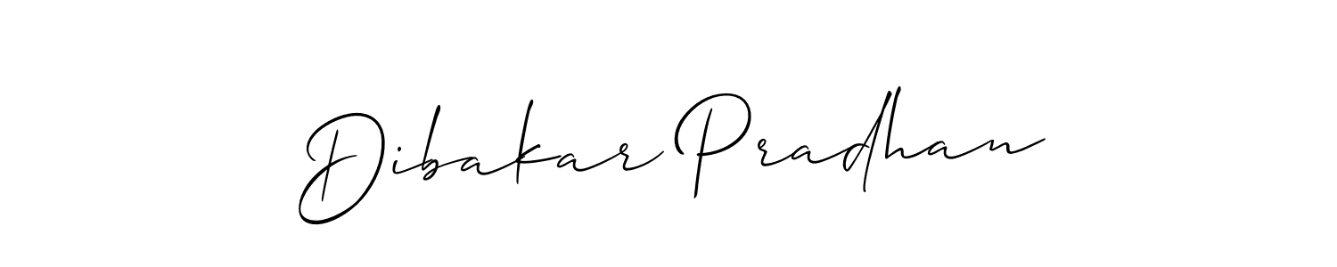 The best way (Allison_Script) to make a short signature is to pick only two or three words in your name. The name Dibakar Pradhan include a total of six letters. For converting this name. Dibakar Pradhan signature style 2 images and pictures png