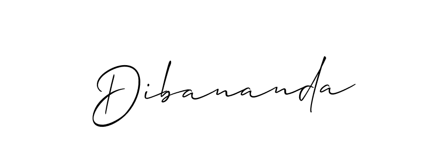 Dibananda stylish signature style. Best Handwritten Sign (Allison_Script) for my name. Handwritten Signature Collection Ideas for my name Dibananda. Dibananda signature style 2 images and pictures png