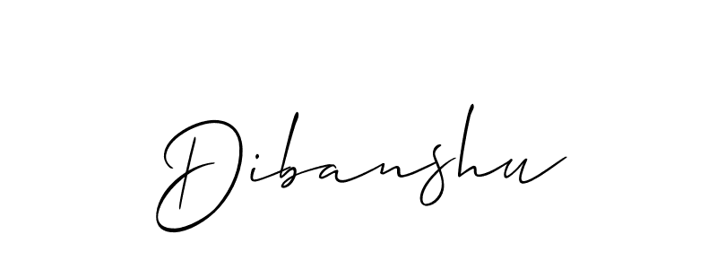 How to make Dibanshu name signature. Use Allison_Script style for creating short signs online. This is the latest handwritten sign. Dibanshu signature style 2 images and pictures png