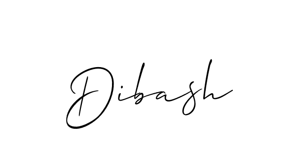 Dibash stylish signature style. Best Handwritten Sign (Allison_Script) for my name. Handwritten Signature Collection Ideas for my name Dibash. Dibash signature style 2 images and pictures png