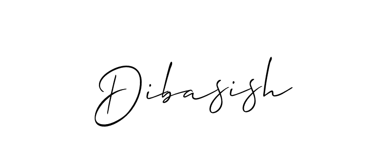 Make a beautiful signature design for name Dibasish. With this signature (Allison_Script) style, you can create a handwritten signature for free. Dibasish signature style 2 images and pictures png