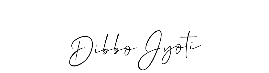 Create a beautiful signature design for name Dibbo Jyoti. With this signature (Allison_Script) fonts, you can make a handwritten signature for free. Dibbo Jyoti signature style 2 images and pictures png