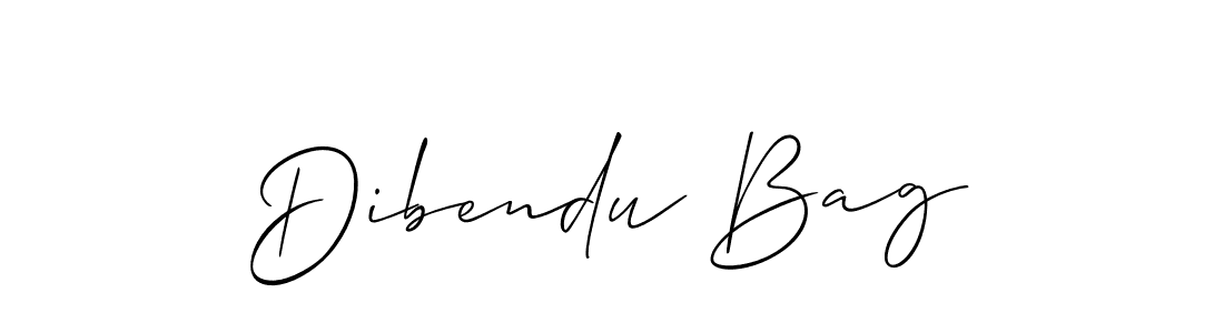 How to Draw Dibendu Bag signature style? Allison_Script is a latest design signature styles for name Dibendu Bag. Dibendu Bag signature style 2 images and pictures png