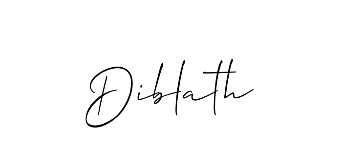 Diblath stylish signature style. Best Handwritten Sign (Allison_Script) for my name. Handwritten Signature Collection Ideas for my name Diblath. Diblath signature style 2 images and pictures png