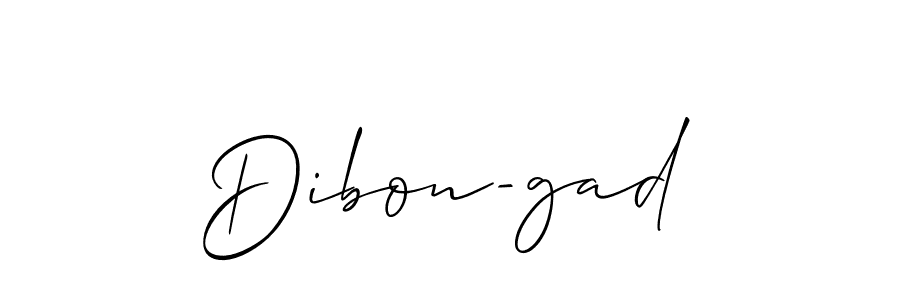 if you are searching for the best signature style for your name Dibon-gad. so please give up your signature search. here we have designed multiple signature styles  using Allison_Script. Dibon-gad signature style 2 images and pictures png