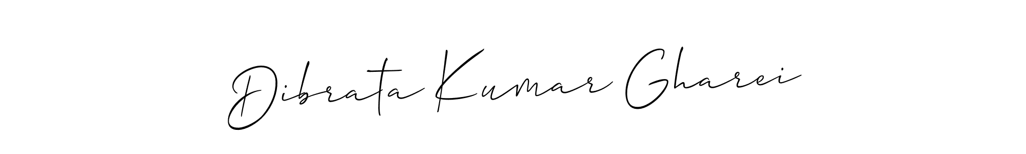 Similarly Allison_Script is the best handwritten signature design. Signature creator online .You can use it as an online autograph creator for name Dibrata Kumar Gharei. Dibrata Kumar Gharei signature style 2 images and pictures png