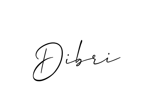 Dibri stylish signature style. Best Handwritten Sign (Allison_Script) for my name. Handwritten Signature Collection Ideas for my name Dibri. Dibri signature style 2 images and pictures png