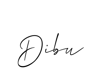 Dibu stylish signature style. Best Handwritten Sign (Allison_Script) for my name. Handwritten Signature Collection Ideas for my name Dibu. Dibu signature style 2 images and pictures png