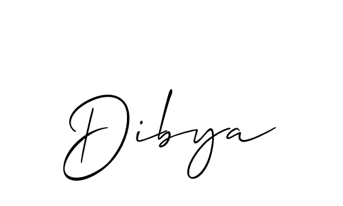 You should practise on your own different ways (Allison_Script) to write your name (Dibya) in signature. don't let someone else do it for you. Dibya signature style 2 images and pictures png