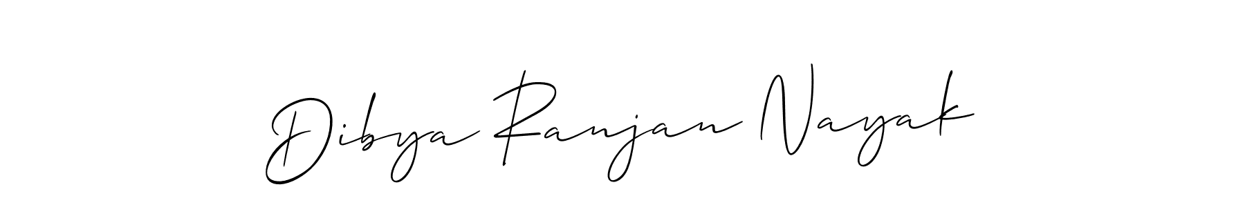 Create a beautiful signature design for name Dibya Ranjan Nayak. With this signature (Allison_Script) fonts, you can make a handwritten signature for free. Dibya Ranjan Nayak signature style 2 images and pictures png