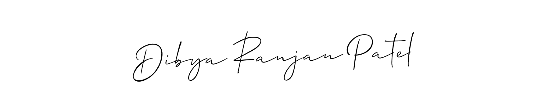 Use a signature maker to create a handwritten signature online. With this signature software, you can design (Allison_Script) your own signature for name Dibya Ranjan Patel. Dibya Ranjan Patel signature style 2 images and pictures png