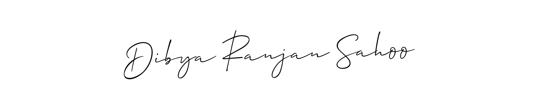 The best way (Allison_Script) to make a short signature is to pick only two or three words in your name. The name Dibya Ranjan Sahoo include a total of six letters. For converting this name. Dibya Ranjan Sahoo signature style 2 images and pictures png
