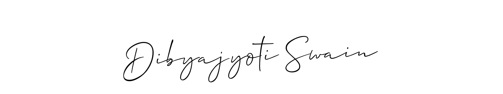 Also You can easily find your signature by using the search form. We will create Dibyajyoti Swain name handwritten signature images for you free of cost using Allison_Script sign style. Dibyajyoti Swain signature style 2 images and pictures png