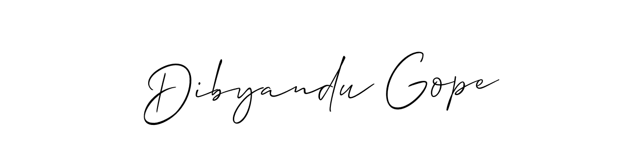 Also You can easily find your signature by using the search form. We will create Dibyandu Gope name handwritten signature images for you free of cost using Allison_Script sign style. Dibyandu Gope signature style 2 images and pictures png