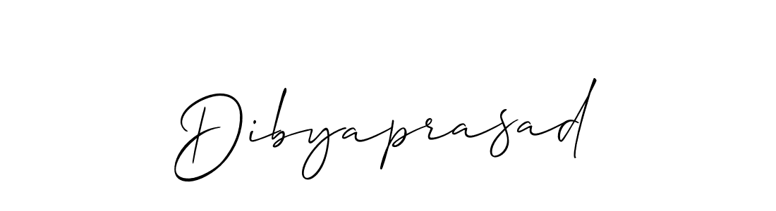 Make a beautiful signature design for name Dibyaprasad. With this signature (Allison_Script) style, you can create a handwritten signature for free. Dibyaprasad signature style 2 images and pictures png