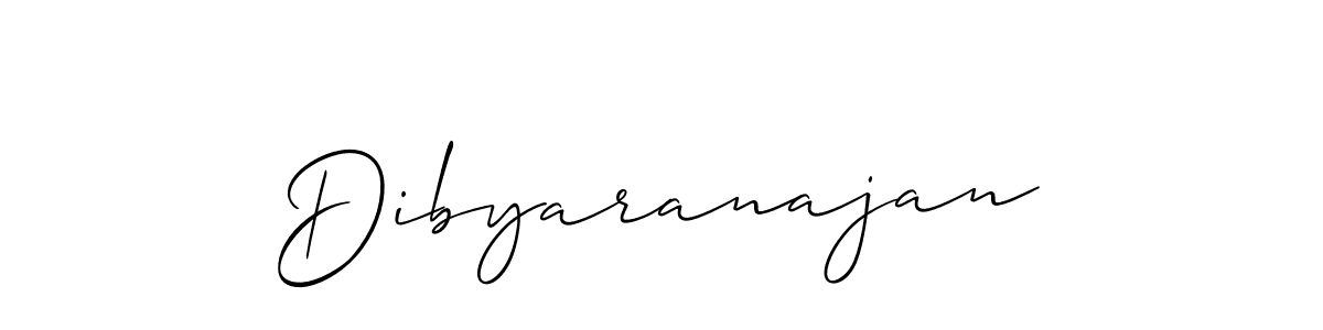 Make a beautiful signature design for name Dibyaranajan. With this signature (Allison_Script) style, you can create a handwritten signature for free. Dibyaranajan signature style 2 images and pictures png