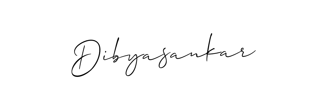 Create a beautiful signature design for name Dibyasankar. With this signature (Allison_Script) fonts, you can make a handwritten signature for free. Dibyasankar signature style 2 images and pictures png