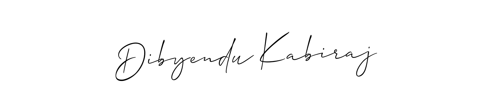 Design your own signature with our free online signature maker. With this signature software, you can create a handwritten (Allison_Script) signature for name Dibyendu Kabiraj. Dibyendu Kabiraj signature style 2 images and pictures png