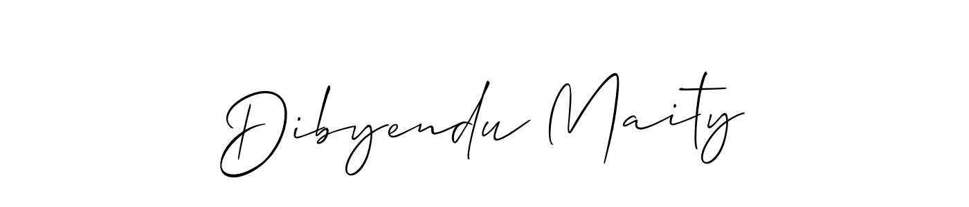 Design your own signature with our free online signature maker. With this signature software, you can create a handwritten (Allison_Script) signature for name Dibyendu Maity. Dibyendu Maity signature style 2 images and pictures png
