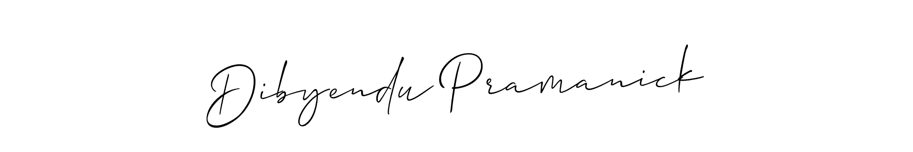 Also we have Dibyendu Pramanick name is the best signature style. Create professional handwritten signature collection using Allison_Script autograph style. Dibyendu Pramanick signature style 2 images and pictures png