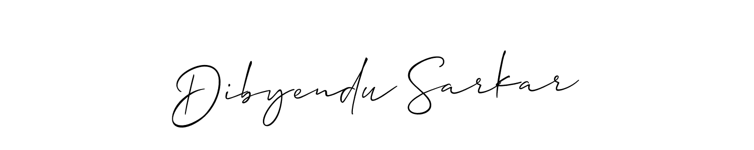 Use a signature maker to create a handwritten signature online. With this signature software, you can design (Allison_Script) your own signature for name Dibyendu Sarkar. Dibyendu Sarkar signature style 2 images and pictures png