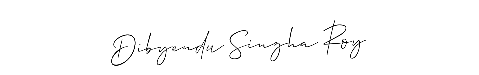 Create a beautiful signature design for name Dibyendu Singha Roy. With this signature (Allison_Script) fonts, you can make a handwritten signature for free. Dibyendu Singha Roy signature style 2 images and pictures png
