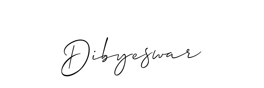 Use a signature maker to create a handwritten signature online. With this signature software, you can design (Allison_Script) your own signature for name Dibyeswar. Dibyeswar signature style 2 images and pictures png