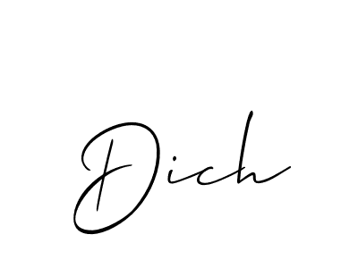 Once you've used our free online signature maker to create your best signature Allison_Script style, it's time to enjoy all of the benefits that Dich name signing documents. Dich signature style 2 images and pictures png