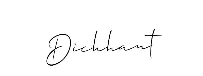 Make a beautiful signature design for name Dichhant. With this signature (Allison_Script) style, you can create a handwritten signature for free. Dichhant signature style 2 images and pictures png