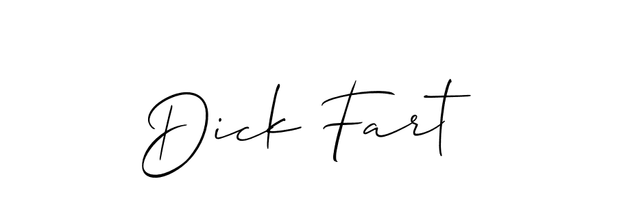 Create a beautiful signature design for name Dick Fart. With this signature (Allison_Script) fonts, you can make a handwritten signature for free. Dick Fart signature style 2 images and pictures png