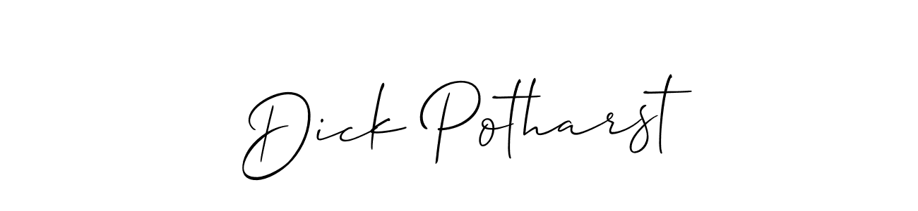 Dick Potharst stylish signature style. Best Handwritten Sign (Allison_Script) for my name. Handwritten Signature Collection Ideas for my name Dick Potharst. Dick Potharst signature style 2 images and pictures png