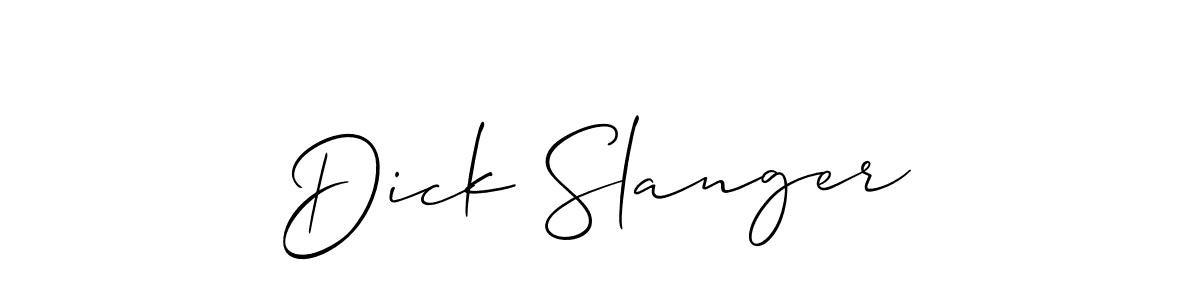 Once you've used our free online signature maker to create your best signature Allison_Script style, it's time to enjoy all of the benefits that Dick Slanger name signing documents. Dick Slanger signature style 2 images and pictures png