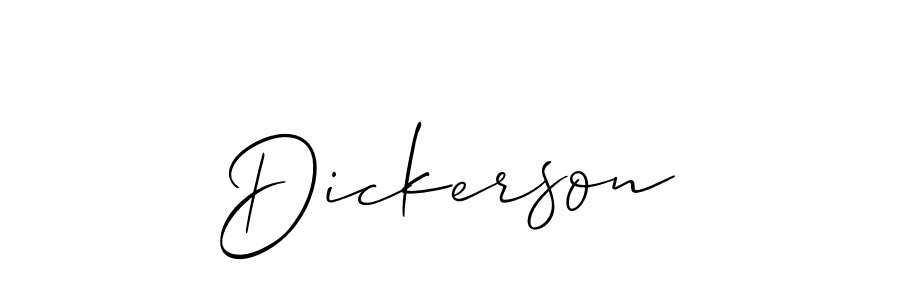 Make a beautiful signature design for name Dickerson. With this signature (Allison_Script) style, you can create a handwritten signature for free. Dickerson signature style 2 images and pictures png