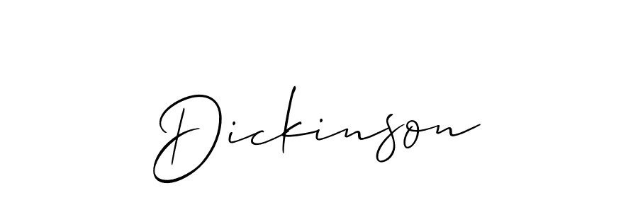 Use a signature maker to create a handwritten signature online. With this signature software, you can design (Allison_Script) your own signature for name Dickinson. Dickinson signature style 2 images and pictures png