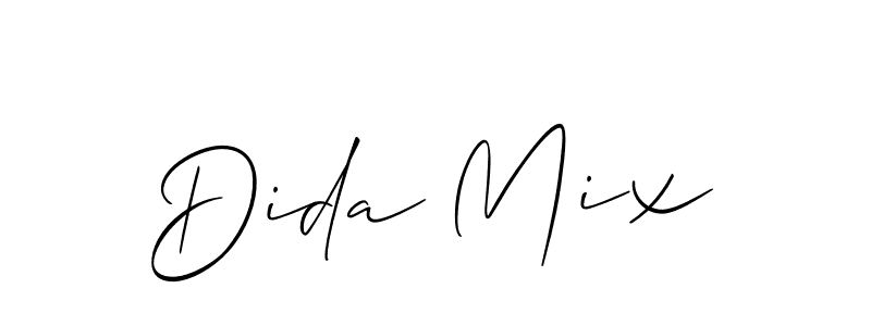 It looks lik you need a new signature style for name Dida Mix. Design unique handwritten (Allison_Script) signature with our free signature maker in just a few clicks. Dida Mix signature style 2 images and pictures png