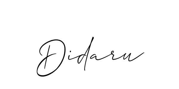 The best way (Allison_Script) to make a short signature is to pick only two or three words in your name. The name Didaru include a total of six letters. For converting this name. Didaru signature style 2 images and pictures png