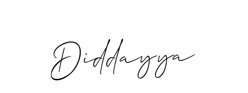 The best way (Allison_Script) to make a short signature is to pick only two or three words in your name. The name Diddayya include a total of six letters. For converting this name. Diddayya signature style 2 images and pictures png