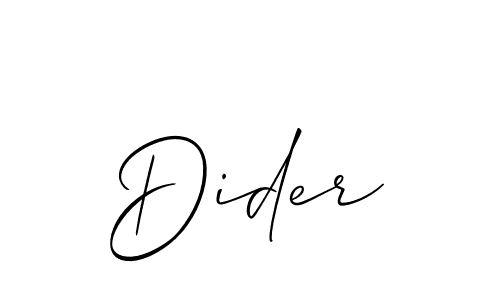 Check out images of Autograph of Dider name. Actor Dider Signature Style. Allison_Script is a professional sign style online. Dider signature style 2 images and pictures png