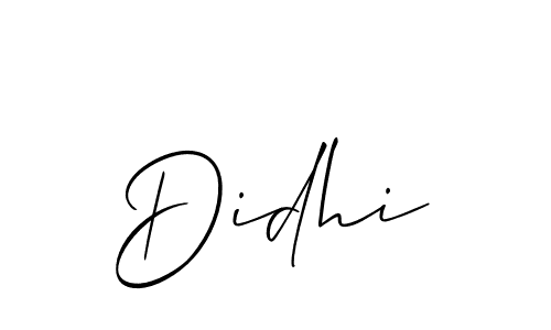 How to Draw Didhi signature style? Allison_Script is a latest design signature styles for name Didhi. Didhi signature style 2 images and pictures png